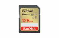 SanDisk SDXC karta 128GB Extreme (180 MB/s Class 10, UHS-I U3 V30)