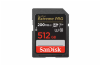 SanDisk SDXC UHS-I U3 512 GB SDSDXXD-512G-GN4IN SanDisk Extreme PRO/SDXC/512GB/200MBps/UHS-I U3 / Class 10/Černá