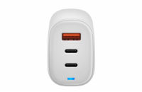 Acer GP.ADT11.011 GaN 65W, three-port Charger, 2 x typeC and 1 x typeA, EU and UK plug