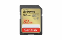 SanDisk SDHC karta 32GB Extreme (100 MB/s Class 10, UHS-I U3 V30)