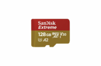 SanDisk micro SDXC karta 128GB Extreme Action Cams and Drones (190 MB/s Class 10, UHS-I U3 V30) + adaptér