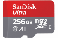 SanDisk MicroSDXC karta 256GB Ultra (150 MB/s, A1 Class 10 UHS-I) + adaptér