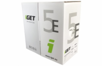 Síťový kabel iGET CAT5E UTP PVC Eca 305m/box, drát, s třídou reakce na oheň Eca