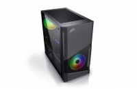 Evolveo M5 CAEM5 EVOLVEO M5, case mATX, průhledná bočnice, černá