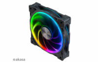 Akasa AK-FN119 AKASA ventilátor SOHO AR14, 14cm ARGB PWM fan with advanced blade design