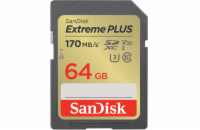 SanDisk SDXC UHS-I U3 64 GB SDSDXW2-064G-GNCIN SanDisk SDXC karta 64GB Extreme PLUS (200 MB/s Class 10, UHS-I U3 V30)