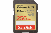 SanDisk SDXC karta 256GB Extreme PLUS (R 190 MB/s  W130 MB/s Class 10, UHS-I U3 V30)