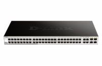 D-Link DGS-1210-52 D-Link DGS-1210-52 L2/L3 Smart+ switch, 48x GbE, 4x RJ45/SFP, fanless