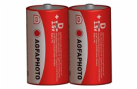 AgfaPhoto zinková batéria 1.5V, R20/D, shrink 2ks 