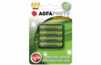 AgfaPhoto nabíjecí NiMH baterie AAA, 1.2V 900mAh, 4ks