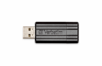 VERBATIM USB Flash Disk Store  n  Go PinStripe 128GB - Black
