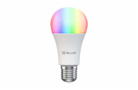 Tellur WiFi Smart žárovka E27, 9 W, RGB bílé provedení, teplá bílá, stmívač