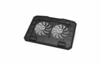 PORT CONNECT COOLER PRO, chladící stojan na notebook, 2x USB, černý