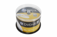 HP DVD+R 4,7GB 16x, cakebox, 50ks (DRE00026-3) DVD+R HP 4,7 GB (120min) 16x 50-cake