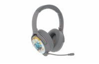 BuddyPhones Cosmos+  dětská bluetooth sluchátka s odnímatelným mikrofonem, světle šedá