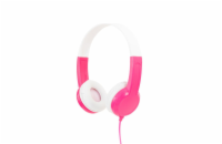 BuddyPhones Discover - dětská drátová sluchátka, růžová