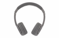 BuddyPhones Play+  dětská bluetooth sluchátka s mikrofonem, světle šedá