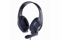 GEMBIRD gaming headset with volume control blue-black 3.5mm