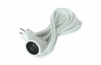 Solight prodlužovací přívod - spojka, 1 zásuvka, 10m, 3 x 1,5mm2, bílá