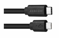 AVACOM datový a nabíjecí kabel USB Type-C - Micro USB, 100cm, černá