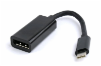 Gembird adaptér USB-C (M)  na DisplayPort (F), 0.15m kábel, čierny