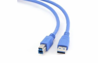 Gembird kabel USB 3.0 (AM) na USB 3.0 (BM), 0.5 m, modrý