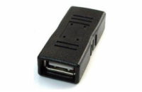 Gembird adaptér - spojka USB 2.0 (F) na USB 2.0 (F), čierny