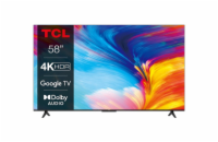 TCL 58P635 TV SMART Google TV LED/147cm/4K UHD/2400 PPI/50Hz/Direct LED/HDR10/DVB-T/T2/C/S/S2/VESA