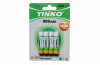 Baterie AAA (R03) nabíjecí 1,2V/900mAh TINKO NiMH  4ks