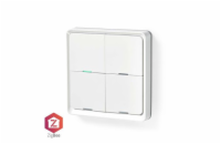 NEDIS chytrý nástěnný vypínač/ Zigbee 3.0/ nástěnný držák/ bílý