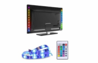 Solight LED RGB pásek pro TV, 2x 50cm, USB, vypínač, dálkový ovladač