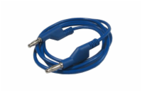 Kabel propojovací 1mm2/ 1m s banánky modrý HADEX N531A