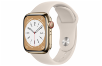 Apple Watch S8 Cell/41mm/Gold/Sport Band/Starlight