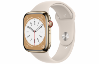 Apple Watch S8 Cell/45mm/Gold/Sport Band/Starlight