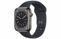 Apple Watch S8 Cell/45mm/Graphite/Sport Band/Midnight