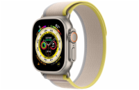 APPLE Watch Ultra GPS + Cellular, 49mm Titanium Case with Yellow/Beige Trail Loop - S/M