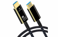 PremiumCord Ultra High Speed HDMI 2.1 optický fiber kabel 8K@60Hz,zlacené 15m