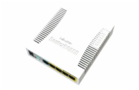 MikroTik RouterBOARD CSS106-1G-4P-1S (RB260GSP), TF470 CPU,nastavitelný switch, 5x LAN, 1xSFP slot, PoE OUT, vč. SwOS