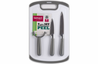 Lamart LT2097 4dílná sada nožů, škrabky a prkénka PEEL