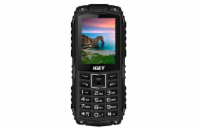 iGET Defender D10 Black - odolný telefon IP68, DualSIM, 2500 mAh, BT, powerbanka, svítilna, FM, MP3