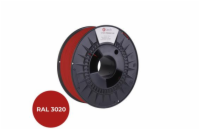 C-TECH tisková struna PREMIUM LINE ( filament ) , PETG, dopravní červená, RAL3020, 1,75mm, 1kg