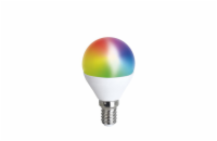 Chytrá WiFi žárovka LED miniglobe E14 5W RGB SOLIGHT WZ432