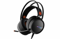 CANYON Herní headset Interceptor GH-8A, LED, PC/PS4/Xbox, Deep bass, kabel 2m, USB+2x3,5F TRS jack + rozbočovač