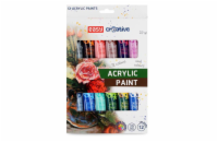 Akrylové barvy EASY CREATIVE 12 barev 20ml