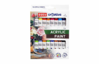 Akrylové barvy EASY CREATIVE 16 barev 12ml