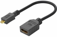 PremiumCord Flexi adaptér HDMI Typ A samice - micro HDMI Typ D samec pro ohebné zapojení