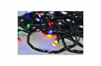Solight LED venkovní vánoční řetěz, 300 LED, 30m, přívod 5m, 8 funkcí, časovač, IP44, vícebarevný - 1V04-M