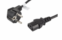 LANBERG CEE 7/7 na IEC 320 C13 POWER CORD 1.8M VDE černý  