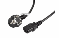 LANBERG CEE 7/7 na IEC 320 C13 POWER CORD 3M VDE černý  