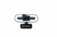 Verbatim USB webkamera s mikrofonem a osvětlením  AWC-02 Full HD 1080p s automat. ostřením,černá